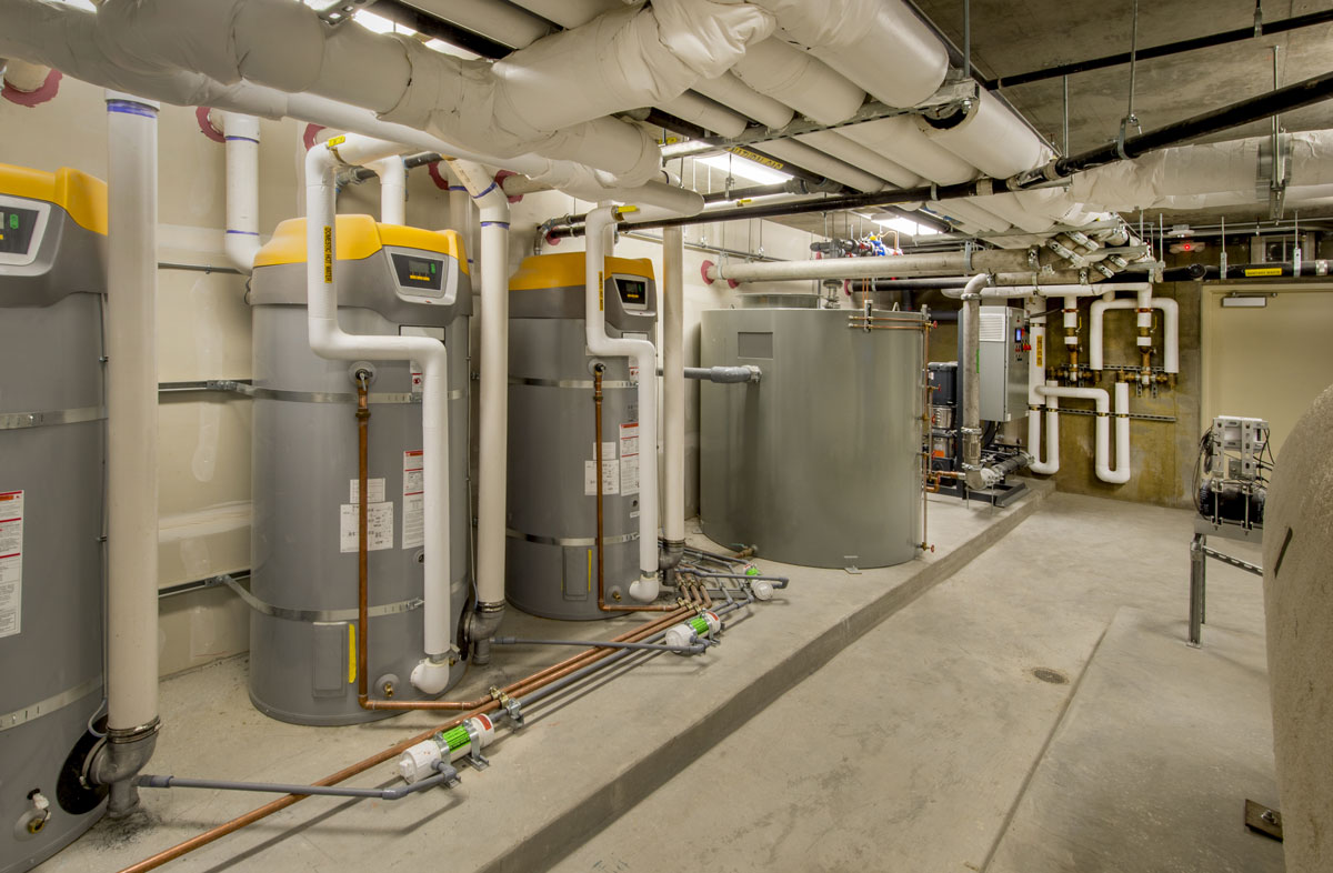 Multifamily water heaters installation